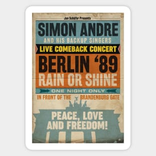 SIMON ANDRE: Live 1989 Sticker